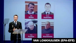 Wilbert Paulissen, del Equipo de Investigación Conjunta, en una conferencia de prensa presenta la investigación en curso del accidente del MH17 en Nieuwegein en junio de 2019.