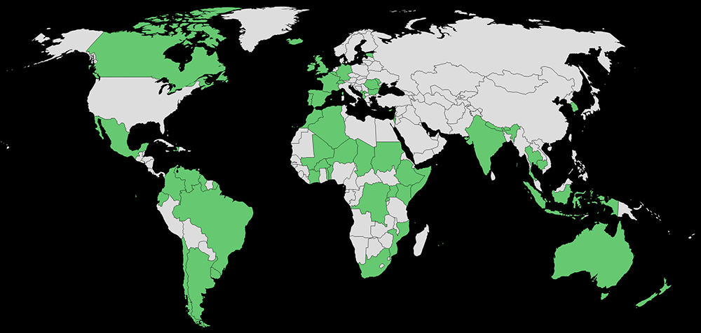 Mapa del aumento del acceso al aborto en todo el mundo