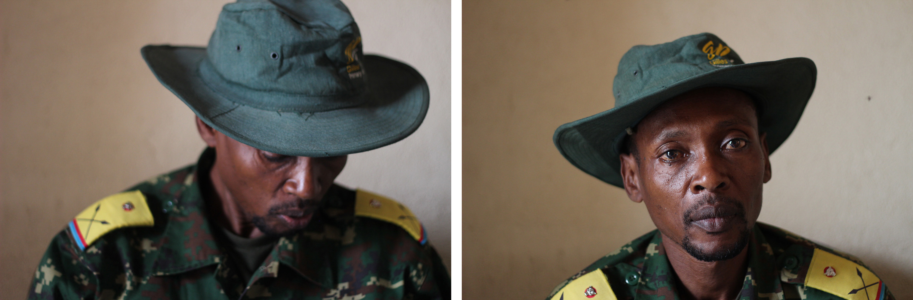 El portavoz del M23 Willy Ngoma posa para un retrato en su oficina en Bunagana, Congo, el 23 de junio.