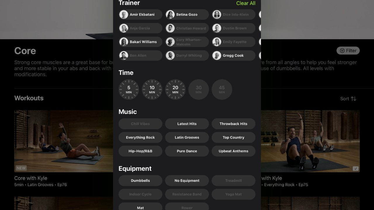 Apple Fitness+ es personalizable para adaptarse a tus necesidades mientras viajas