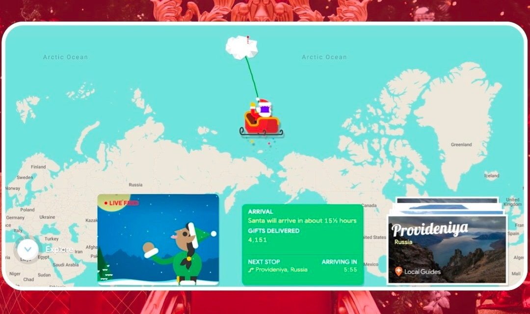 Google Santa Tracker en acción