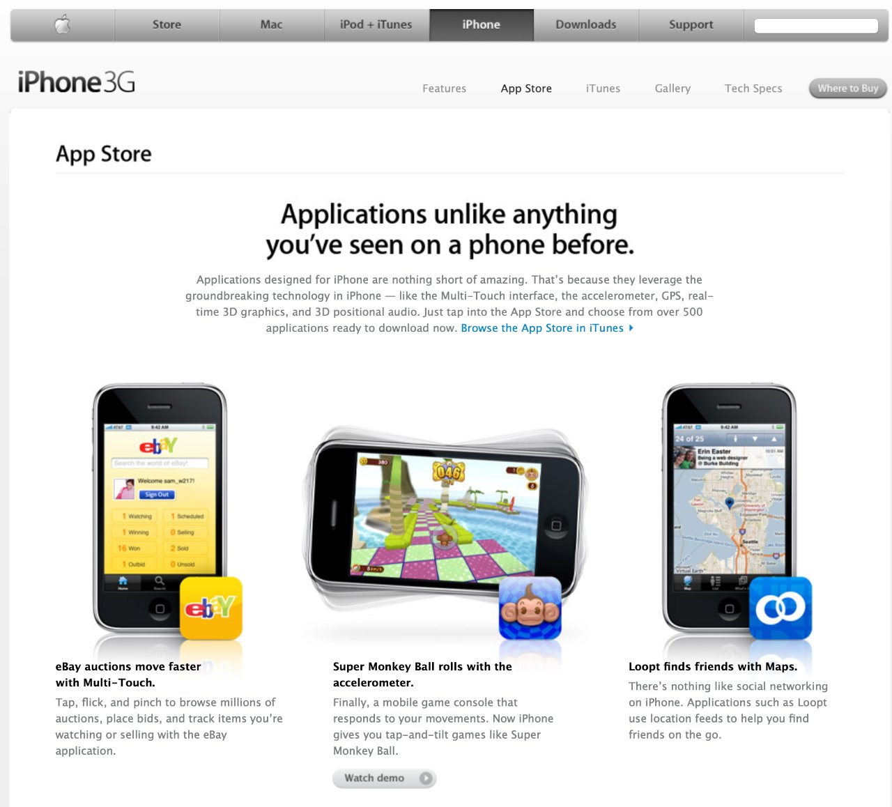 Al final tuvimos — aplicaciones reales instalables para el iPhone.