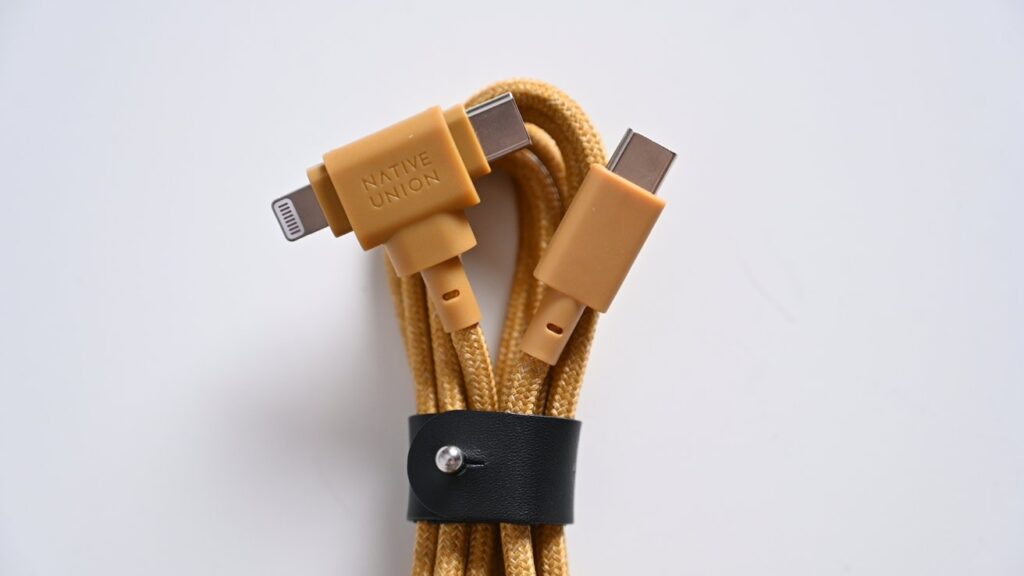 Dúo de cables para el cinturón de Native Union: Un cable Lightning y USB-C ‘imposible’